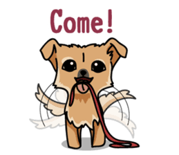 Gestures of dog (English version) sticker #3354954