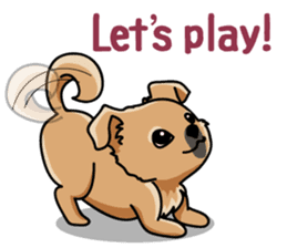 Gestures of dog (English version) sticker #3354955