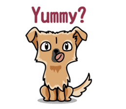 Gestures of dog (English version) sticker #3354956