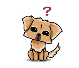 Gestures of dog (English version) sticker #3354957