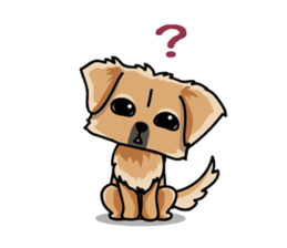 Gestures of dog (English version) sticker #3354957
