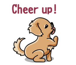 Gestures of dog (English version) sticker #3354958