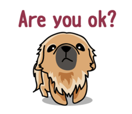 Gestures of dog (English version) sticker #3354959