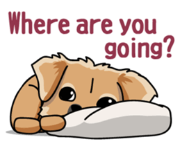 Gestures of dog (English version) sticker #3354960