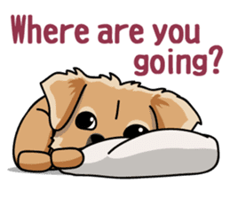 Gestures of dog (English version) sticker #3354960