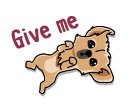 Gestures of dog (English version) sticker #3354961