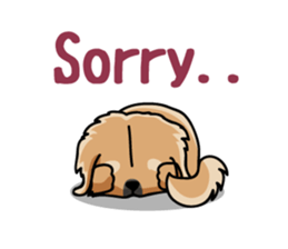 Gestures of dog (English version) sticker #3354963