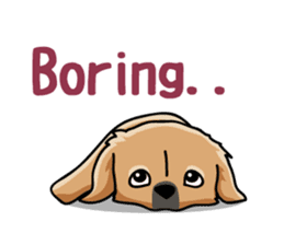 Gestures of dog (English version) sticker #3354965