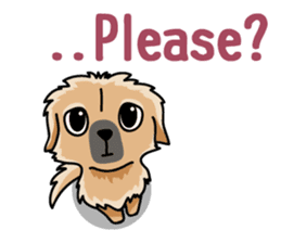 Gestures of dog (English version) sticker #3354967