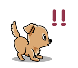 Gestures of dog (English version) sticker #3354970