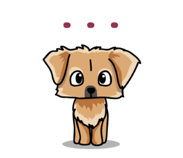 Gestures of dog (English version) sticker #3354971