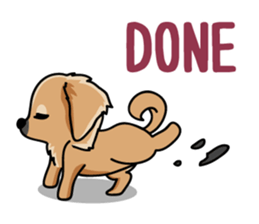 Gestures of dog (English version) sticker #3354974