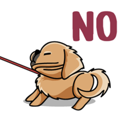 Gestures of dog (English version) sticker #3354976
