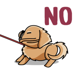 Gestures of dog (English version) sticker #3354976