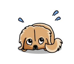 Gestures of dog (English version) sticker #3354979