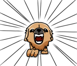 Gestures of dog (English version) sticker #3354985