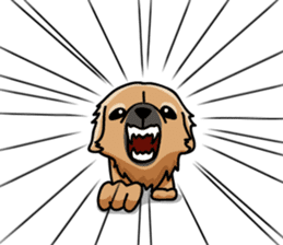 Gestures of dog (English version) sticker #3354985