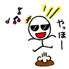 Stick man can do his best sticker #3355109