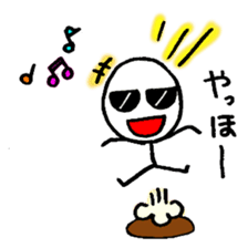 Stick man can do his best sticker #3355109