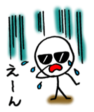 Stick man can do his best sticker #3355111