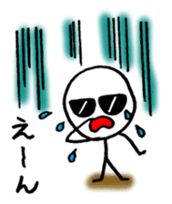 Stick man can do his best sticker #3355111