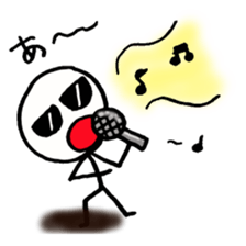 Stick man can do his best sticker #3355116