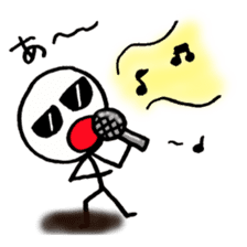 Stick man can do his best sticker #3355116