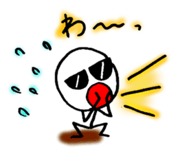 Stick man can do his best sticker #3355120