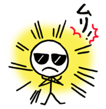 Stick man can do his best sticker #3355127