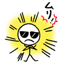 Stick man can do his best sticker #3355127