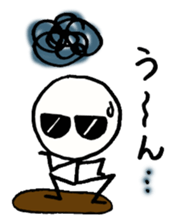 Stick man can do his best sticker #3355130