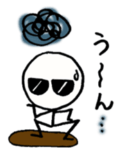 Stick man can do his best sticker #3355130
