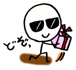 Stick man can do his best sticker #3355137