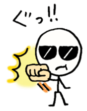 Stick man can do his best sticker #3355138