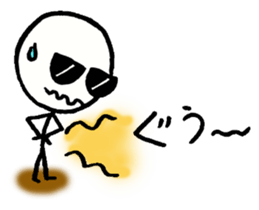 Stick man can do his best sticker #3355143