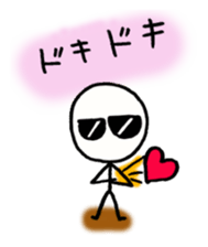 Stick man can do his best sticker #3355144