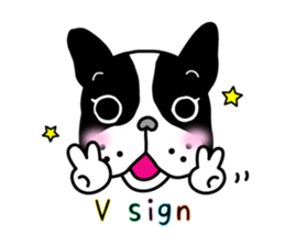 The French bulldog stickers sticker #3355710