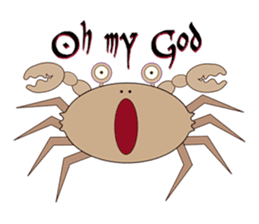 Humor crab sticker #3356548