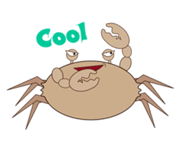 Humor crab sticker #3356549