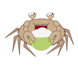 Humor crab sticker #3356554