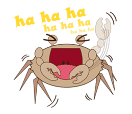 Humor crab sticker #3356555