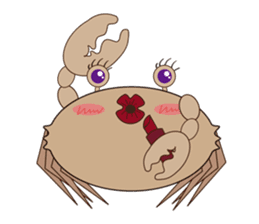 Humor crab sticker #3356558