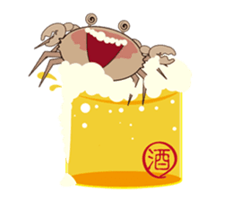 Humor crab sticker #3356559