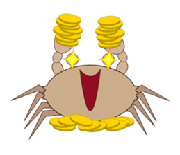 Humor crab sticker #3356562