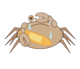 Humor crab sticker #3356563