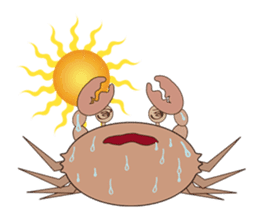 Humor crab sticker #3356566
