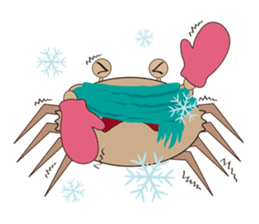 Humor crab sticker #3356567