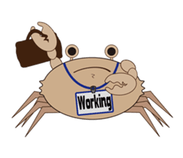 Humor crab sticker #3356577