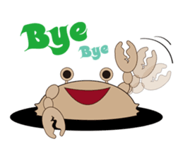 Humor crab sticker #3356581