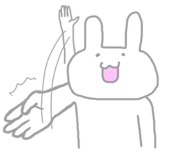 The pretty,strange rabbit sticker #3357066